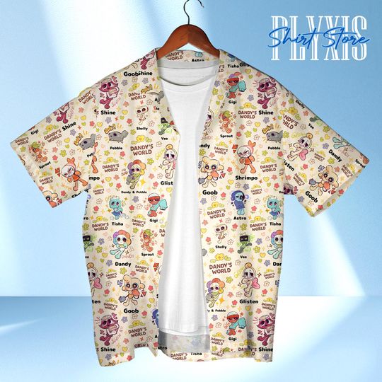Discover Dandy The World Hawaiian Shirt: Funny Gamer Unisex Tropical Style
