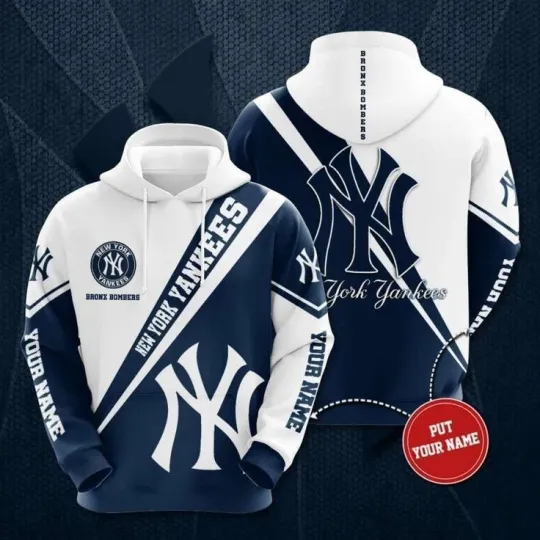 Discover Personalized New York Baseball Team Yankeess 3D Hoodie, Unisex Adults S-5XL