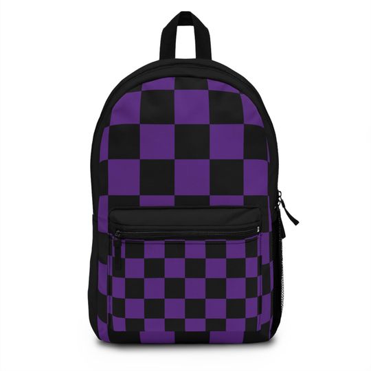 Discover Checkerboard Backpack, School Bag, Skateboard Gear