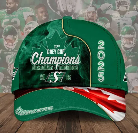 Saskatchewa-N Roughrid-Er 2025 Grey Cup Champions Classic Cap