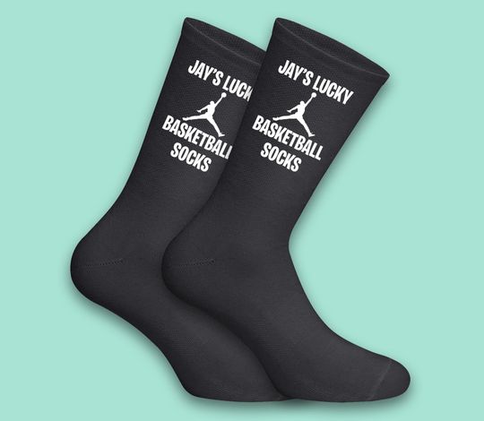 Discover Personalised Lucky Basketball Socks | Custom Basketball Gift