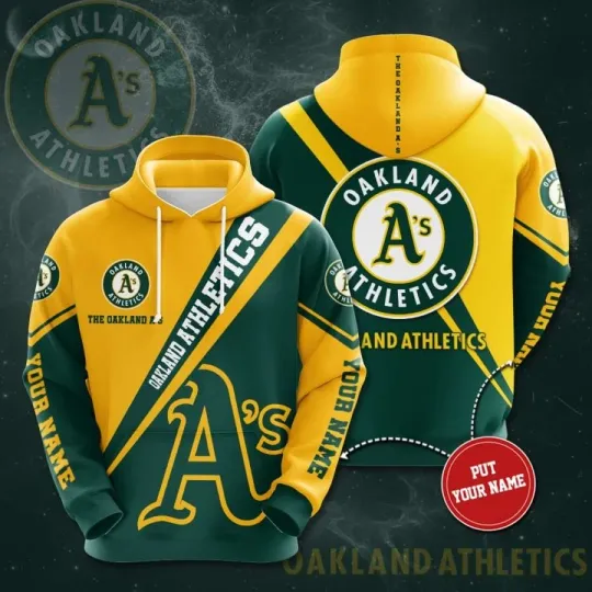Discover Personalized Oakland Team Athleticss 3D Hoodie, Unisex Adults S-5XL