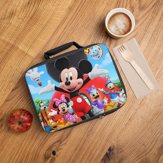 Discover Micky Mouse Lunch Bag, Lunch Bag for Kids, Perfect for School, Picnics, and Birthdays