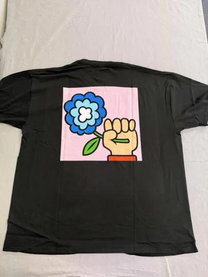 Discover Idles Band T-shirt Fist with Flower Tee on Back Tee - Official Tees