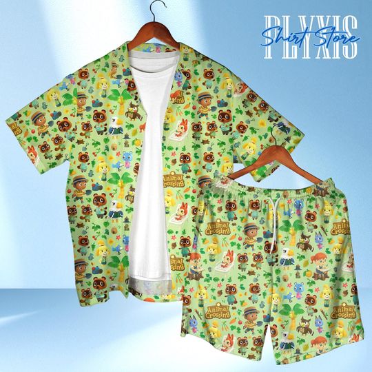 Discover Animal Pocket Camp Hawaiian Shirt Crossing Gamer Vibes Style Video Game Fan