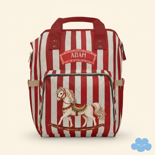 Discover Personalized Vintage Circus Diaper Bag