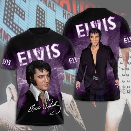 Discover Elvis Presley 3D T-Shirt Unisex T-Shirt 3D, gift for fans