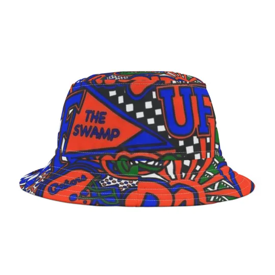 Discover florida bucket hat, team name design, 100% polyester hat