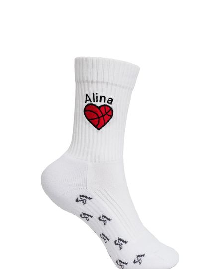 Discover Personalized Basketball Heart Socks