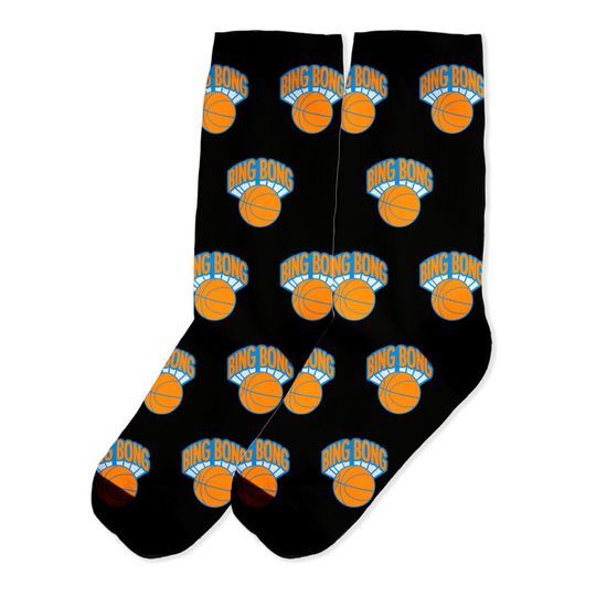 Discover Bing Bong Knicks New York Basketball Spoof Vintage Socks