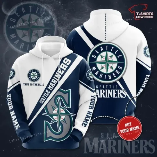 Discover Personalized Seattle Baseball Team Marinerss 3D Hoodie, Unisex Adults S-5XL
