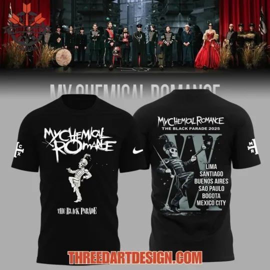 My Chemical Romance Tour 2026 Peru 3D T-Shirt