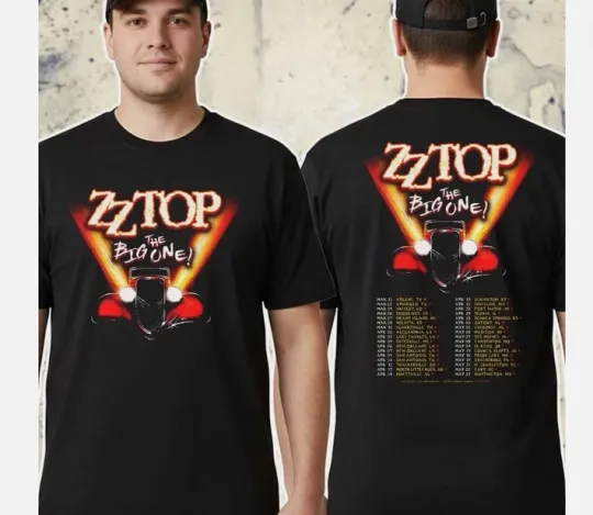 Discover ZZ Top The Big One Tour 2026 Graphic T-Shirt Men Women