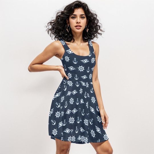 Discover Disney Cruise Skater Dress, Family Vacation Outfit