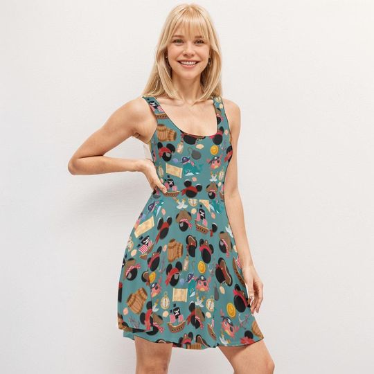 Discover Disney Pirate Skater Dress, Cruise Outfit