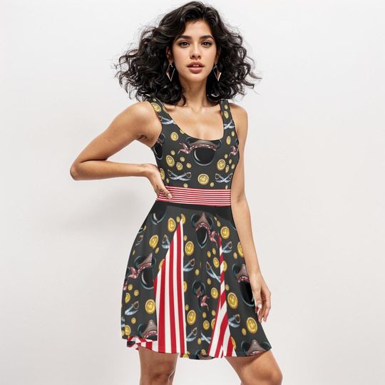 Discover Pirate Night Skater Dress, Disney Cruise Outfit, Pirate Costume cosplay