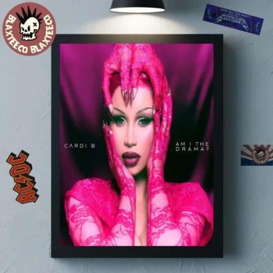 Discover Cardi B Am I The Drama Album Cover Poster Canvas Home Decor Vertical Poster