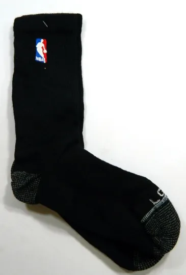 Discover 1-Pair NBA Team Issued Black Socks Crew Large New