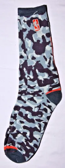 Discover NBA FBF Basketball Socks Camo Crew Gray/Orange