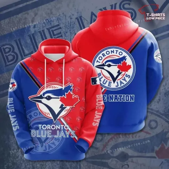 Discover Toronto Blue Baseball Team Jayss 3D Hoodie , Unisex Adults S-5XL