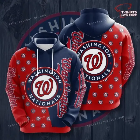 Discover Washington Baseball Team Nationalss 3D Hoodie , Unisex Adults S-5XL