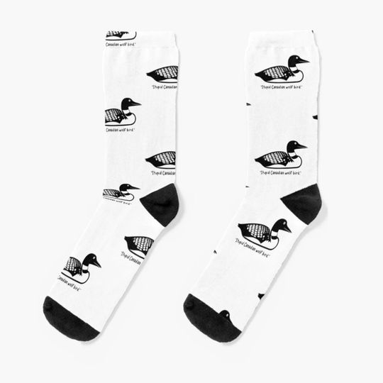 Stupid Canadian Wolf Bird Heated rivalry Socks, Ilya Rozanov Shane Hollander Socks,Hudson Williams Connor Storrie Socks,Heated Rivalry Socks