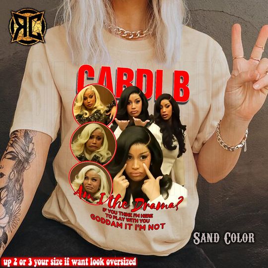 Discover Cardi B Am I the Drama Fan Art T-Shirt