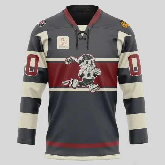 Discover Personalized Rockffford IceHogs 2026 Lace Hockey USA Size