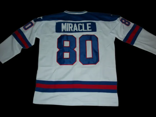 Discover Unbranded Miracle Custom Hockey Jersey New USA Stitched All Sizes