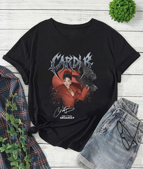 Discover Cardi B Am I the Drama T-Shirt, 2026 Tour, 90s Vintage, Fan Gift, Concert Merch