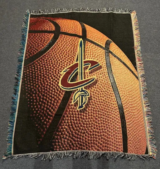 Discover NBA Cleveland Cavaliers Woven Tapestry Throw Blanket Basketball 48" x 60"