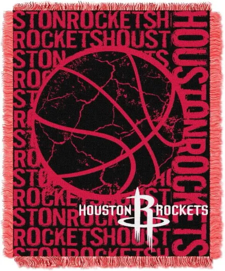 Northwest Houston Rockets Double Play Woven Jacquard Throw Blanket 46x59