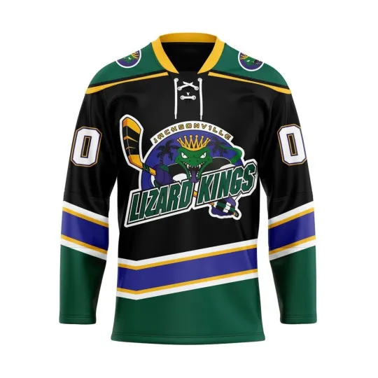 Discover Personalized Jacksonviiille Lizard Kings Lace Hockey USA Size
