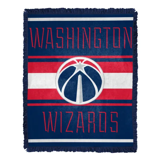 Discover Northwest NBA Washington Wizards Nose Tackle Woven Jacquard Throw Blanket