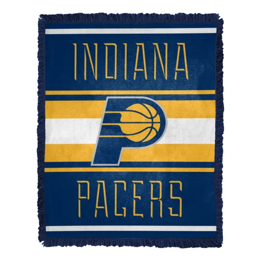 Discover Northwest NBA Indiana Pacers Nose Tackle Woven Jacquard Throw Blanket