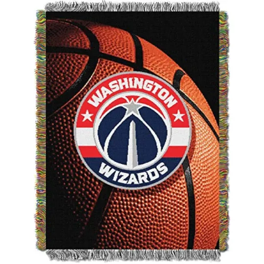 Discover Northwest NBA Washington Wizards Woven Tapestry Throw Blanket, 48" x 60"