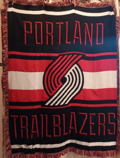 Discover Northwest NBA Portland Trailblazers Woven Jacquard Throw Blanket