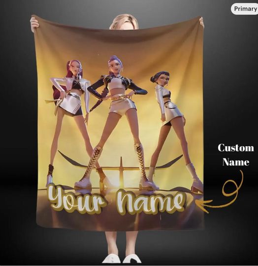 Discover Custom Kpop Demon Hunter Fleece Blanket