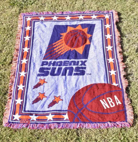 Phoenix Suns NBA Basketball Vintage Acrylic Throw Blanket Northwest Company