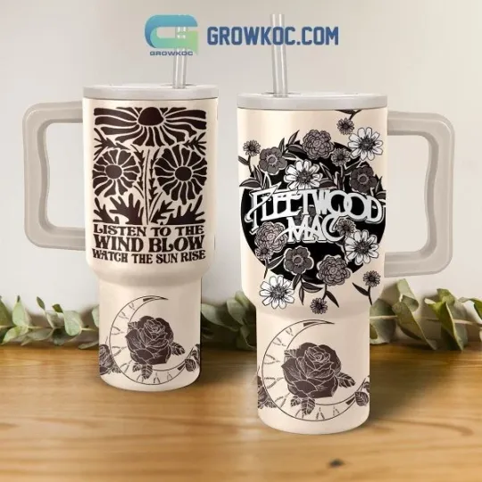 Discover Fleetwood Mac Wind Blow Sunrise 40 oz Tumbler with Handle