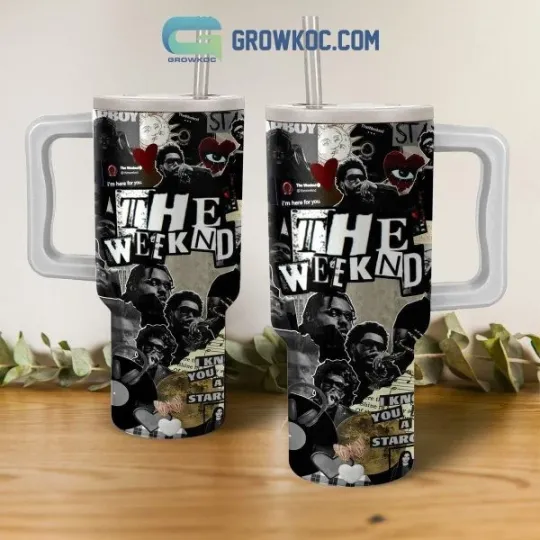 Discover Weeknds Starboy 40oz Tumbler with Handle