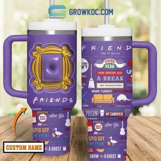 Discover Friends On The Break Personalized 40oz Tumbler with Handle