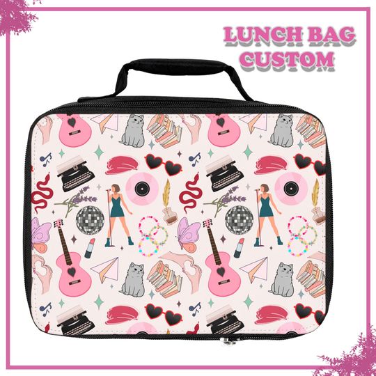 Discover Custom Pop Star Lunch Bag, Girl Gifts, Elementary School, Disney Lunch Bag, Insulated Kids Lunch Box, Personalized Lunch Box For Kids