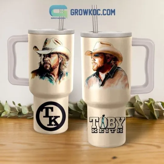 Toby Keith Love Cowboy 40oz Tumbler with Handle