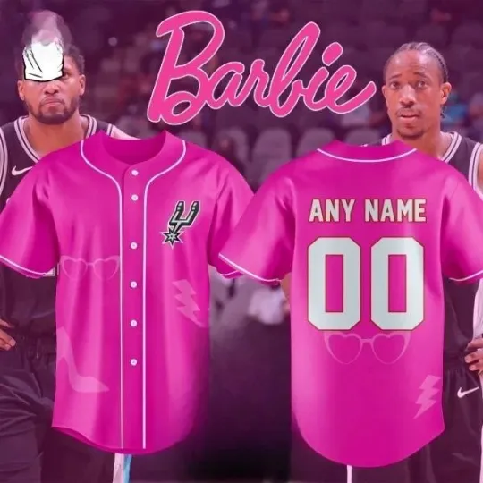 Discover Spurs x Barbie Game Day 2026 Special Edition Baseball Jersey