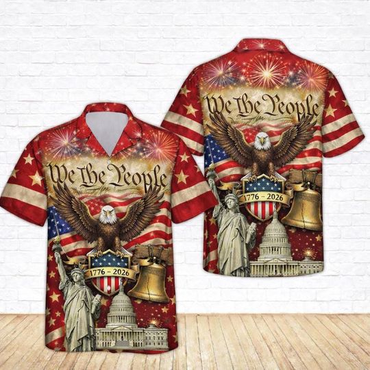 USA 250th Hawaii Shirt: 1776 2026 Anniversary, Semiquincentennial Gifts