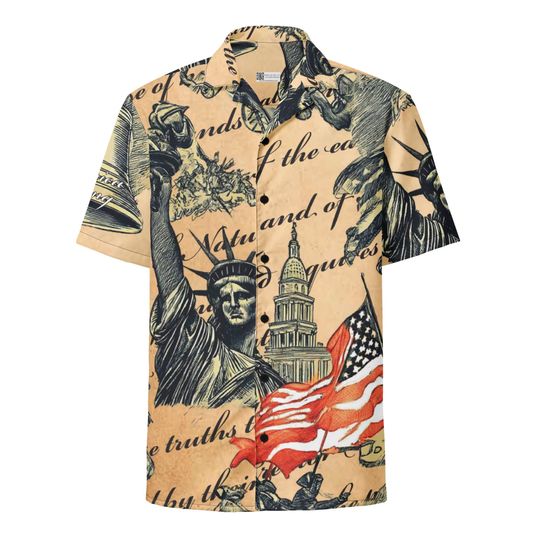Discover 250th Anniversary Patriotic Hawaiian Shirt | USA Flag Aloha Shirt