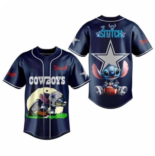Dallas Cowboys football X Stitch Baseball Jersey Outfit