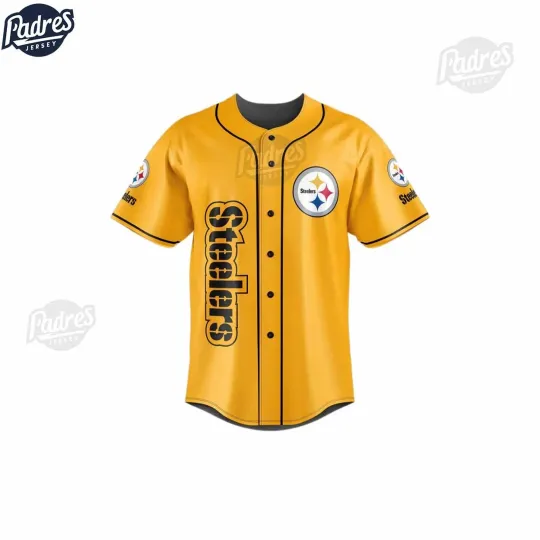 Discover Pittsburgh Steeler Yellow football Baseball Jersey Outfit