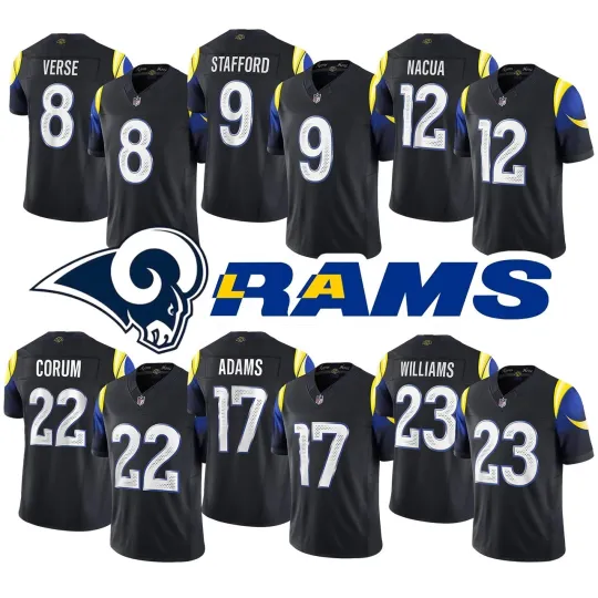 Discover Men Rams Midnight Blue 2025 Rivalries Collection Limited Jersey Stitched Jersey